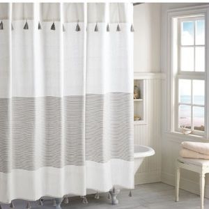 Peri Home Panama Stripe Shower Curtain
